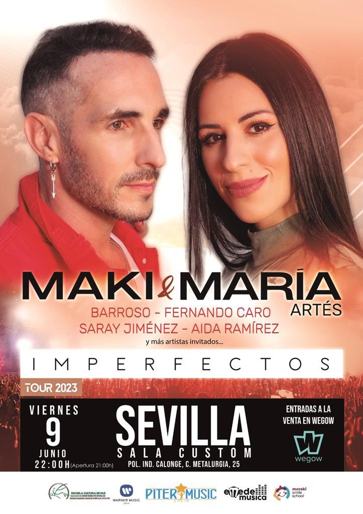 Modificación del lugar de celebración del concierto de Maki y María Artés. Sala Custom (Sevilla)